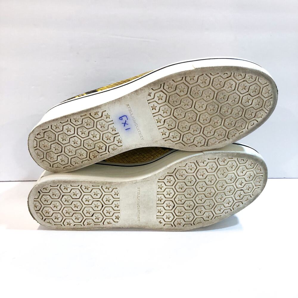 Stella McCartney Binx Snake Print Python Wedge Platform Loafers - Picture 9 of 10